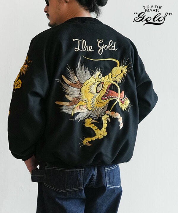 楽天市場】gold(ゴールド) WOOL MELTON×ACETATE SOUVENIR JACKET 