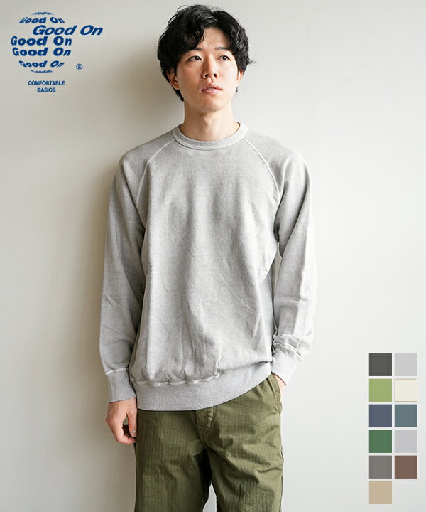 楽天市場】GOOD ON(グッドオン) L/S RAGLAN CREW SWEAT SHIRTS ロング 