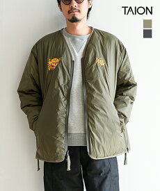 【SALE 30%OFF】[TAION-JK03JS]TAION(タイオン) ジャパンスペシャル リバーシブル ベトジャン ダウンジャケット メンズ レディース ユニセックス ベトナムジャンパー ブルゾン 刺繍 セール