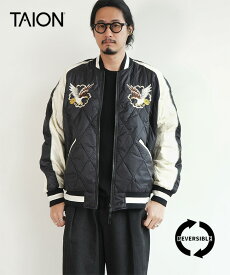[TAION-JK04JS-N1]TAION(タイオン) ジャパンスペシャル リバーシブル スカジャン ダウンジャケット メンズ レディース ユニセックス ブルゾン スーベニアジャケット