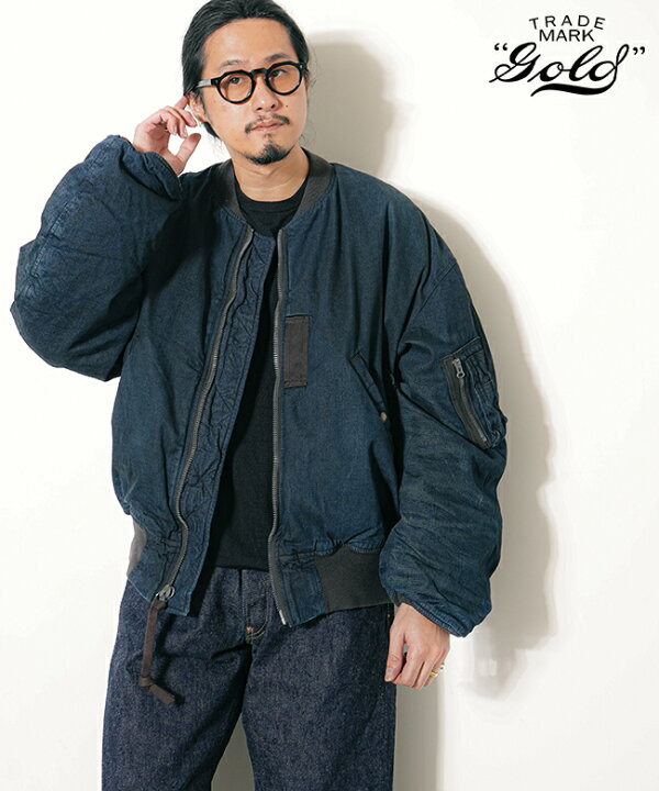 楽天市場】gold(ゴールド) CLIMASHIELD PADDING 10oz. DENIM MA-1 