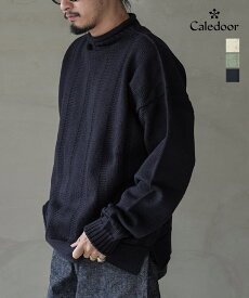 【SALE 50%OFF】Caledoor(カレドアー) Merino Wool Roll Neck Sweater Made by GUERNSEY WOOLENS メリノウール ロールネックセーター メイドバイ ガンジーウーレンズ メンズ トップス ニット ガンジーセーター 長袖 セール [6053-1304]