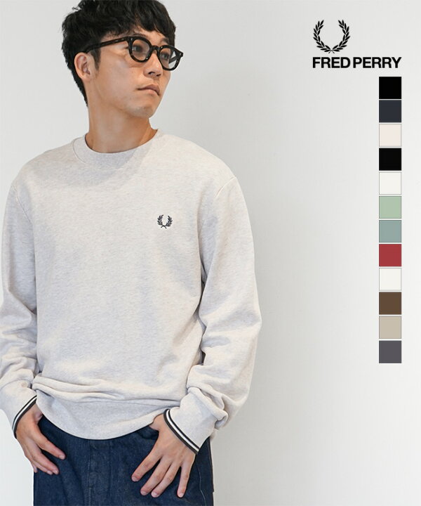 楽天市場】FRED PERRY(フレッドペリー) Crew Neck Sweatshirt クルー 