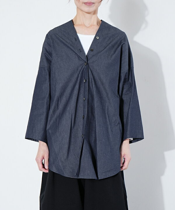 楽天市場】【SALE 30%OFF】mizuiro ind(ミズイロインド)Vネックデニム 