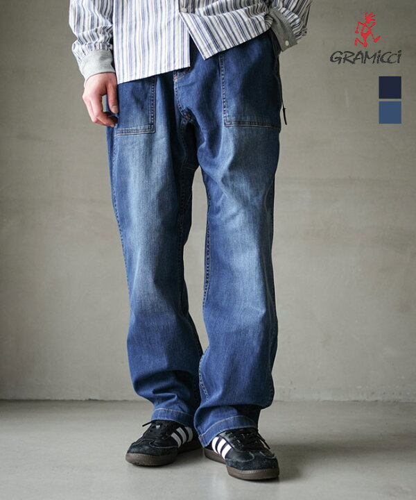 楽天市場】GRAMICCI(グラミチ) STRETCH DENIM LOOSE TAPERED RIDGE 