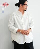 ◇DANTON(ダントン)Men's Oxford Band Collar Shirt メンズ オックスフォードバンドカラーシャツ トップ…