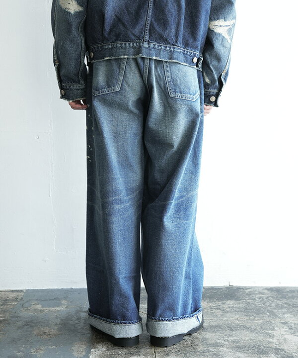 エクストラ バギージーンズ ライトインディゴ （Medium Indigo - Worn 