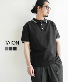 【SALE 10%OFF】TAION(タイオン) NON DOWN BASIC HALF SLEEVE POLO SHIRT ノンダウン ベーシック ハーフスリーブポロシャツ [TAION-019NDPLBS] セール