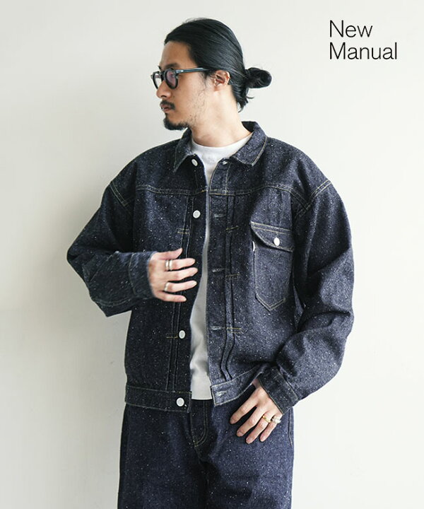 楽天市場】New Manual(ニューマニュアル) #001 T-BACK DENIM JACKET 