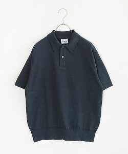 Yonetomi NEW BASIC(���l�g�~�j���[�x�[�V�b�N) LIGHT WAVE COTTON KNIT POLO ���C�g�E�F�[�u�R�b�g���j�b�g�|�� �����Y �g�b�v�X ���� [95-262-024]
