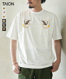 【SALE 10%OFF】TAION(タイオン) ノンダウン ジャパンスペシャル フロント刺繍 Tシャツ メンズ トップス [TAION-TS01JS-PR01A] セール