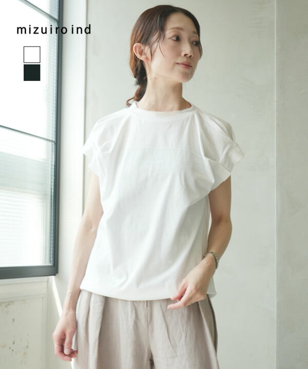 楽天市場】【SALE 30%OFF】mizuiro ind(ミズイロインド)フリルスリーブ 