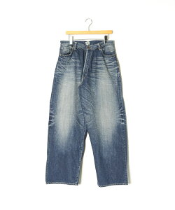 gold(�S�[���h)RECYCLED WASTE SUVIN COTTON YARN 11.5oz. DENIM 5POCKET WIDE PANTS WWII MODEL VINTAGE WASHED �����Y ���C�h�X�g���[�g �f�j���p���c [GL42676H]