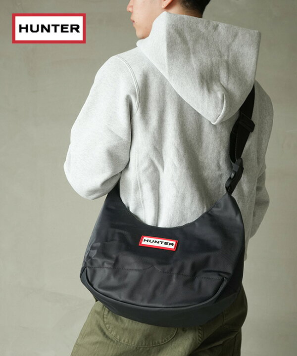 楽天市場】HUNTER(ハンター) NYLON MIDI HOBO TOTE ナイロン ミディ 