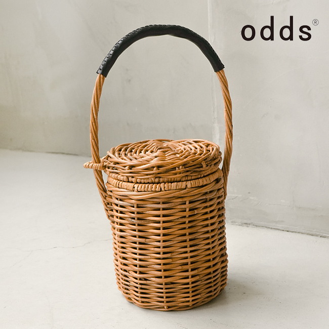[od231-0607]odds(オッズ) ARAROG LID BAG(S)/アラログバッグ/カゴバッグ/鞄：WOODY HOUSE／ウッディーハウス