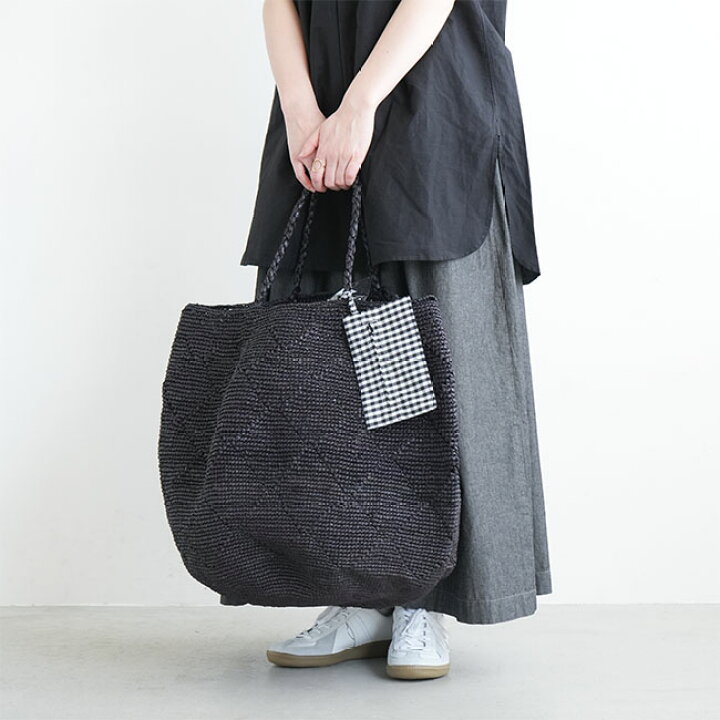 楽天市場】[madrague-damier]【ポーチ付属】NORO(ノロ) かごバッグ特大 