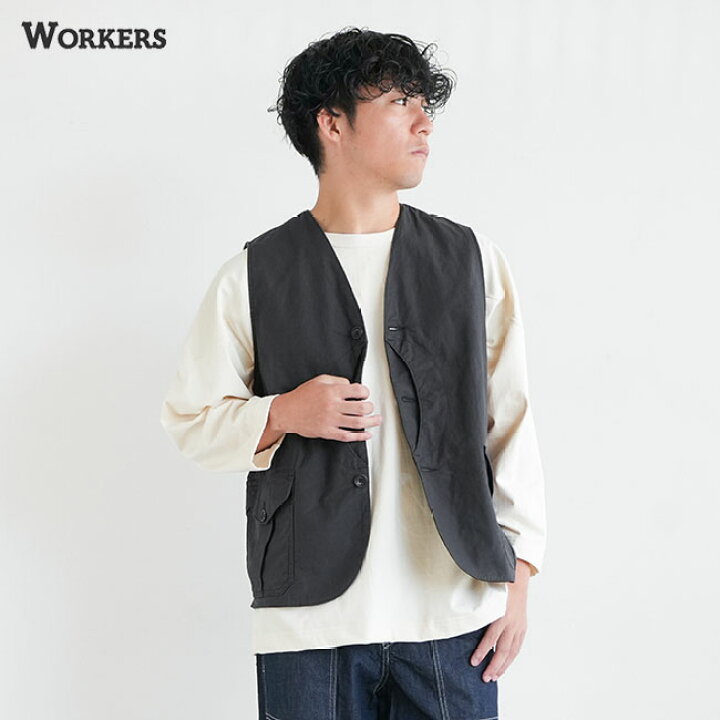 楽天市場】WORKERS(ワーカーズ) Cruiser Vest/Reversed Sateen 