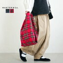 [MC1392] MASTER&Co.(マスターアンドコー) ECO BAG SMALL(エコバッグ スモール)/鞄/バッグ/サブバッグ/トートバッグ/肩掛け/レディース/小物/雑貨/秋冬/チェック柄