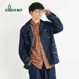 [GHJ6161THO]GOHEMP(ゴーヘンプ) COVER ALL JACKET カバーオールジャケット