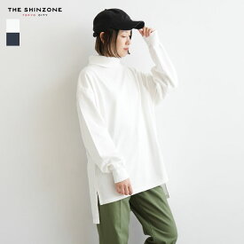 【50%OFF】[23AMSCU02]THE SHINZONE(ザ シンゾーン) HIGH NECK OVER TEE ハイネックオーバーTシャツ タートルネック ロンT