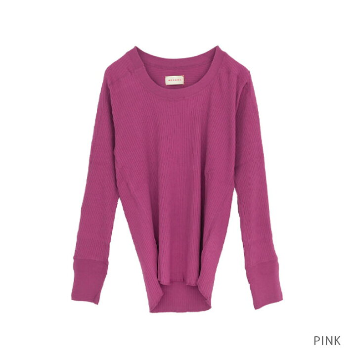 楽天市場】【30%OFF】[MEY-1627]MEYAME(メヤメ) OBLONG NECK RIB 