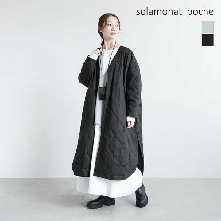 楽天市場】【50%OFF】◇[poche-ctquilt-coat] solamonat poche 
