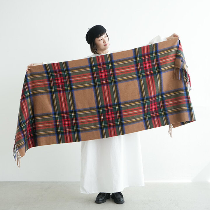 楽天市場】[70-190]TWEEDMILL(ツイードミル)大判ピュアウールストール 