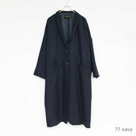 [4-270016]mizuiro ind(ミズイロインド) wide tailored coat ワイドテーラードコート ロングコート レディース アウター