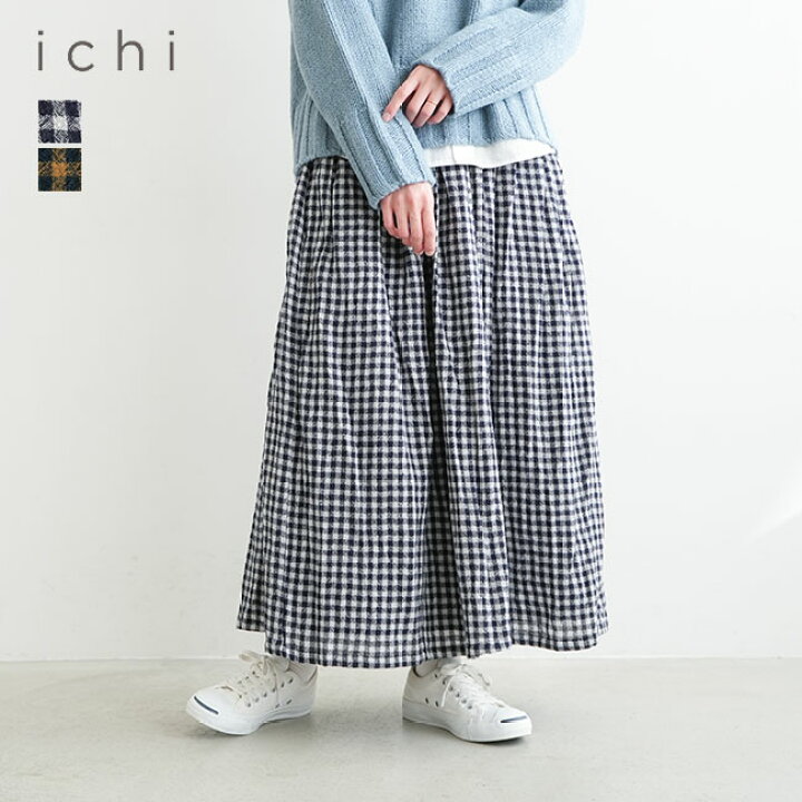 楽天市場】【SALE 50%OFF】[230526]ICHI(イチ) ウールガーゼギンガム 