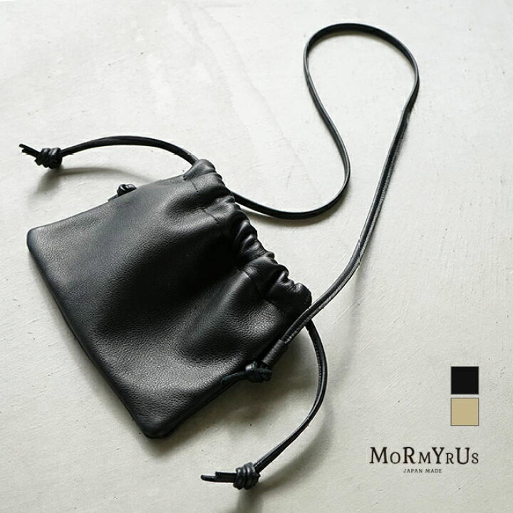 楽天市場】[M-154]【保存袋あり】MORMYRUS(モルミルス) レザー巾着 