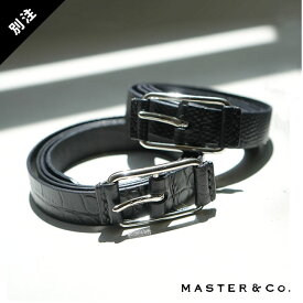 [MC1130WH]MASTER&Co.(マスターアンドコー) 別注 BELT/ベルト/雑貨