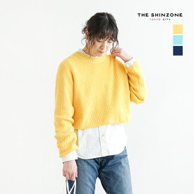 【50%OFF】[23SMSNI01]THE SHINZONE(ザ シンゾーン) LINEN SHAKER SWEATER/リネン シェーカー セーター/カラーニット