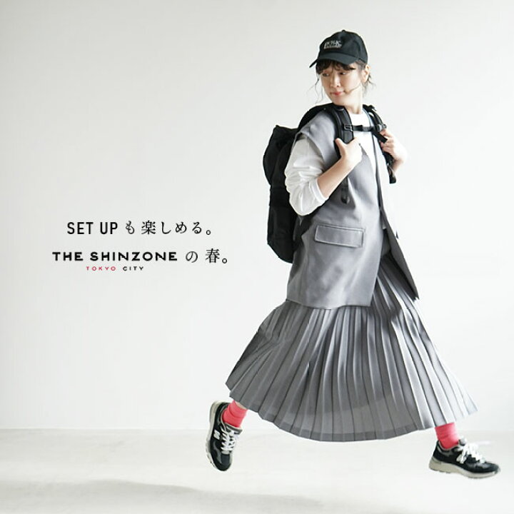 楽天市場】[23SMSSK02]THE SHINZONE(ザ シンゾーン) PLEATS SKIRT  