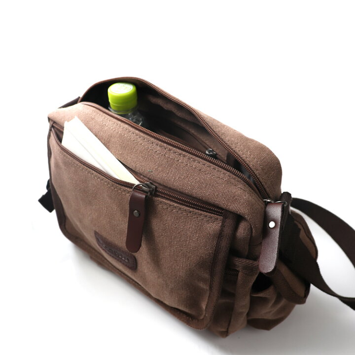 楽天市場 Woodybelly ショルダーバッグ メンズ 帆布 キャンバス生地 B5サイズ斜め掛け 斜めかけバッグ 大容量 多収納 軽量 通学 通勤誕生日 父の日 プレゼント Ipad 海外旅行 肩掛けカバン Woodybelly