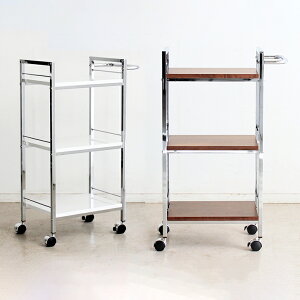 キッチンワゴン キャスター付き 幅40cm ブラウン 茶 木製 シンプル キッチンワゴン ワゴン キッチンカウンターワゴン キッチンカウンター キッチン収納