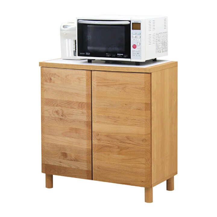 楽天市場】キッチンカウンター 完成品 幅80cm 木製 アルダー 脚付き 