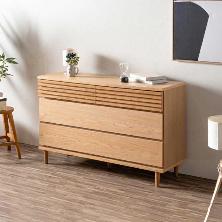 楽天市場】タンス チェスト ローチェスト 洋服タンス 完成品 幅120cm 3 