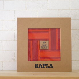 【最大1000円OFFクーポン】KAPLA カプラ カラーカプラ　赤＆オレンジ　デザインブック付き 木のおもちゃ KAPLA カプラ 積み木 ブロック