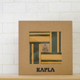 KAPLA カプラ カラーカプラ　黄＆緑　デザインブック付き 木のおもちゃ KAPLA カプラ 積み木 ブロック