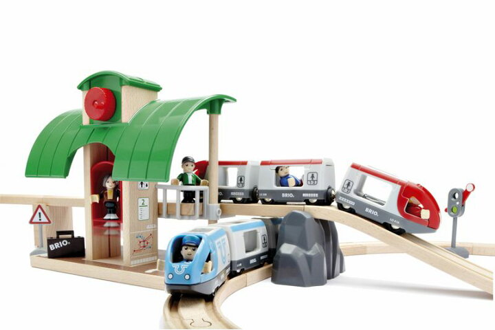 楽天市場】ブリオ BRIO トラベルレールセット 33512 正規輸入品 木の 