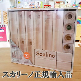 【すぐ使えるクーポン配布中】正規輸入品　スカリーノ 基本セット　SCALINO　木のおもちゃ ビー玉 積み木 知育玩具 ニキティキ ピタゴラスイッチ