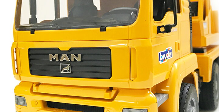 bruder ブルーダー MAN クレーントラック BR02754 正規販売店 正規輸入品 はたらくくるま ドイツ ミニカー 乗り物 働く車 おもちゃ ごっこ遊び 誕生日 男の子 おうち時間 外遊び 子供 サイズ 大きい 大きめ 木のおもちゃ ウッディモンキー