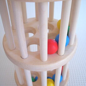 ニック社　ドラム玉落とし　nic 　木のおもちゃ　木製玩具　知育玩具　出産祝い　誕生日　赤ちゃん　ベビー　0歳　1歳　がらがら