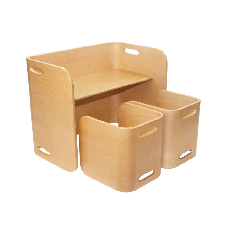 楽天市場】【別送品】HOPPL コロコロチェア＆デスク3点セット※完成品 