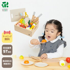 はじめてのおままごと 基本ギフトセット【 ウッディプッディ おままごと おもちゃ 野菜 木のおもちゃ おままごとセット 食材 マグネット 子供 木製 磁石 woodypuddy 知育玩具 キッチン 幼児 クリスマス プレゼント 】