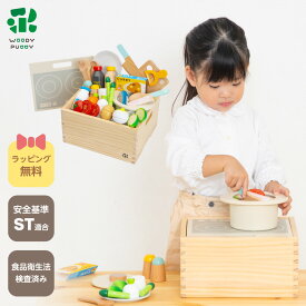 はじめてのおままごと グツグツ煮込みお料理セット【 ウッディプッディ おままごと おもちゃ 野菜 木のおもちゃ WOODYPUDDY おままごとセット マグネット 磁石 木のおままごとセット 子供 木製 知育玩具 キッチン 幼児 プレゼント 】
