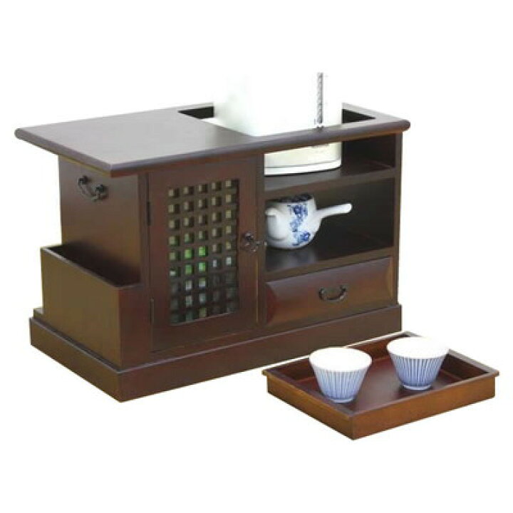楽天市場】食器棚 和風 和室 座敷 茶箪笥 茶室 茶道具 茶器 ポット 