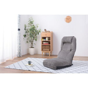 座椅子 低い 椅子 ソファー 一人暮らし テレワーク 在宅 コンパクト ロー こたつ ローソファー ローソファ おしゃれ 1人掛け 一人掛け 厚手 フロアチェア グレー 約 幅47 奥行70-126 高さ18-76 座