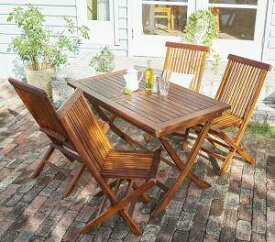 ガーデンテーブル + ガーデンチェア 椅子 セット 屋外 カフェ テラス ガーデン 庭 ベランダ バルコニー アジアン( 5点(テーブル+チェア4脚)チェア肘無幅120 )