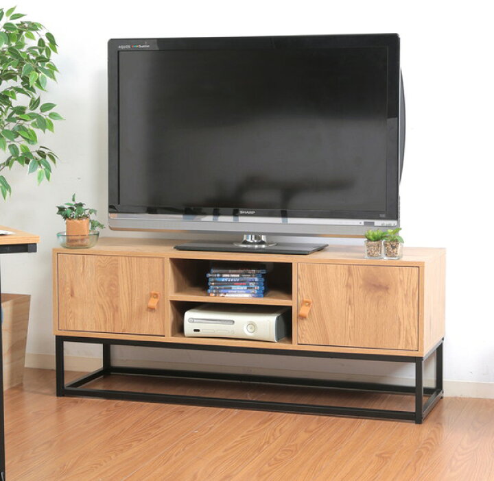 楽天市場 テレビ台 おしゃれ 安い 北欧 ローボード テレビボード Tv台 テレビラック Tvボード Tvラック 収納 多い ナチュラル ブラック 幅1 奥行39 高さ48 Woods ウッズ